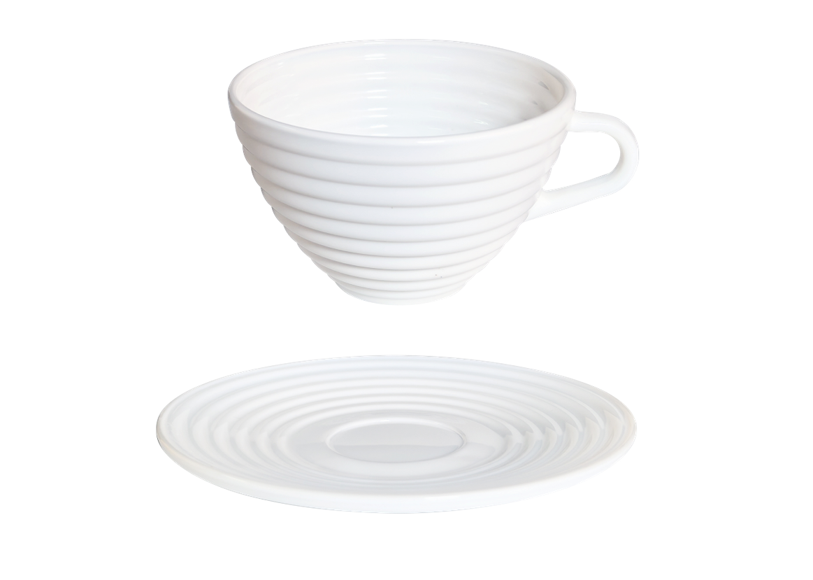 KOMPL.TASE AR AP.TASI 230ML 1:6 OPĀLSTIKLS